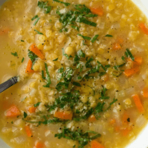 Red Lentil Soup with Veggies