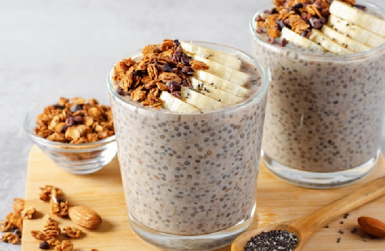 Overnight Oats with chia seeds