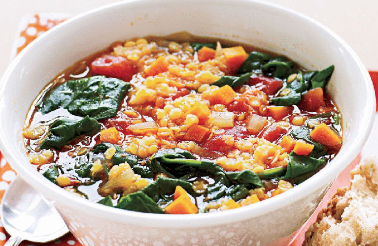 Red Lentil Soup with Veggies