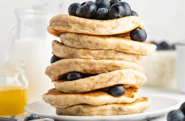 Oatmeal Pancakes without the syrup
