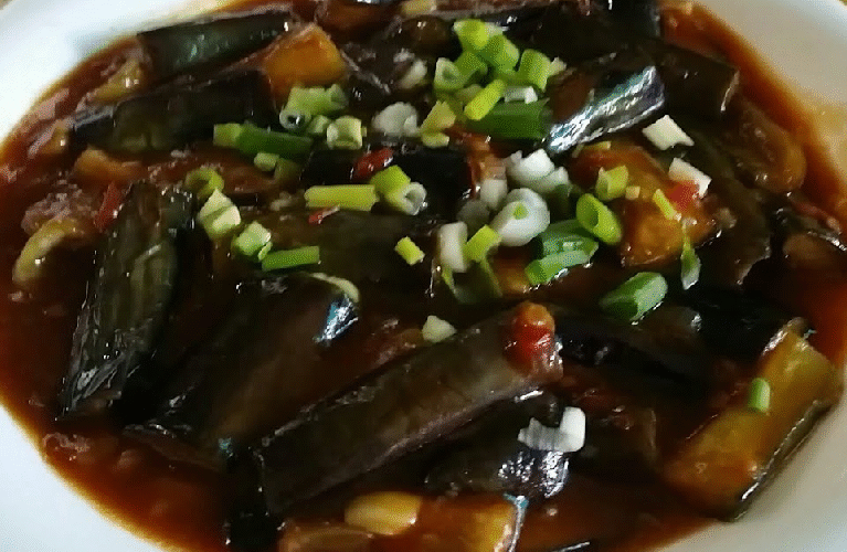 Chinese Eggplant with Veggies-Gravy